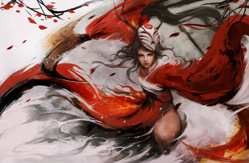 Обои на рабочий стол Akali / Акали из игры League of Legends / Лига Легенд
