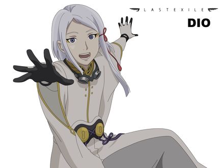 Обои на рабочий стол ДиМЃо ЭраклеМЃа / Dio Eraclea из аниме Last Exile / Изгнанник, art by Range Murata