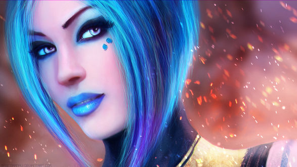 Обои на рабочий стол Сирена Мая из игры Borderlands 2 / Maya - the Siren, by MagicnaAnavi