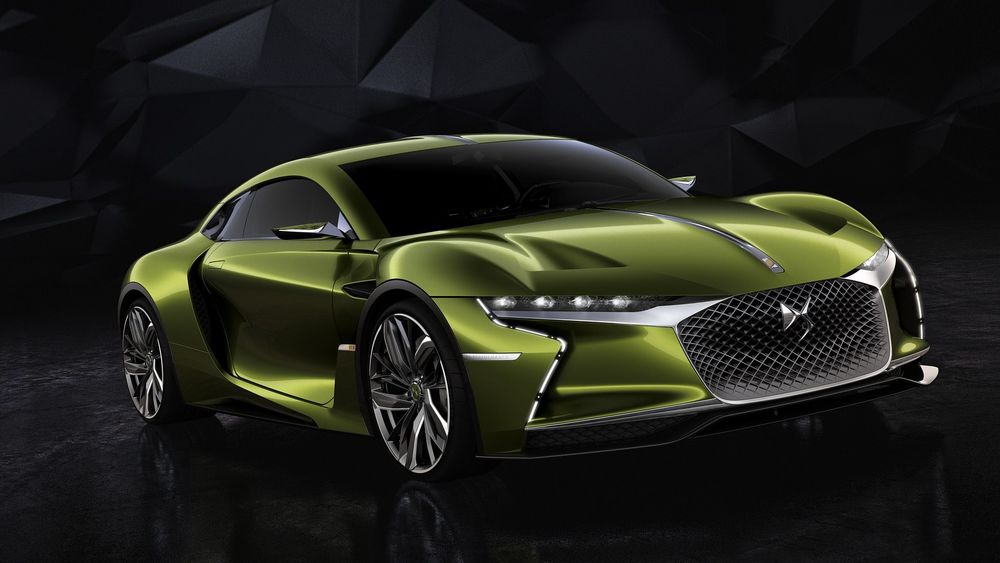 Обои для рабочего стола Автомобиль концепт, 2016, DS, E-Tense, concept, 2016 Geneva Motor Show на темном фоне