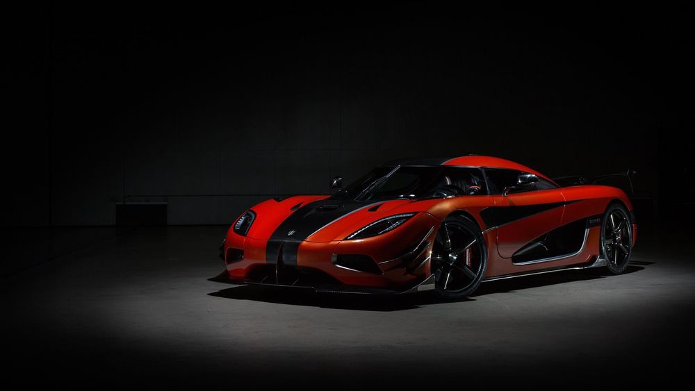 Обои для рабочего стола Автомобиль суперкар, 2017, Koenigsegg, Agera, RS, Final, One красный на темном фоне