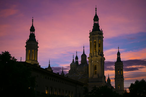 Обои на рабочий стол Zaragoza / Сарагоса, Кафедральный собор Богоматери Пилар, Spain / Испания, ву Juan Pedro Gоmez