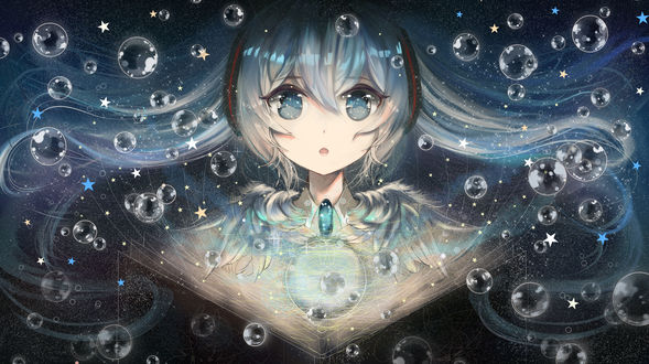 Обои на рабочий стол Vocaloid Hatsune Miku / Вокалоид Хатсунэ Мику