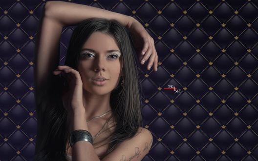 Обои на рабочий стол Портрет позирующей брюнетки, alexander prime, photographer