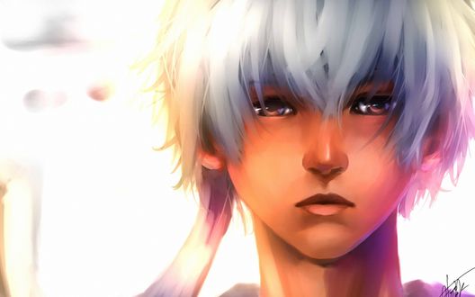Обои на рабочий стол Саката Гинтоки / Sakata Gintoki из аниме Гинтама / Gintama, by Sushi-Master901