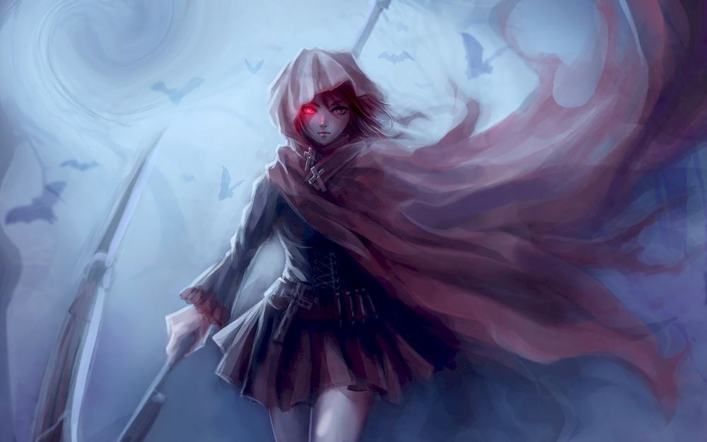 Обои для рабочего стола Ruby Rose / Руби Роуз из аниме RWBY (Red, White, Black, Yellow)