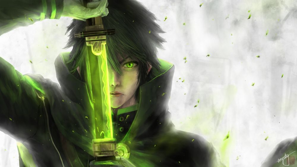 Обои для рабочего стола Yuuichirou Hyakuya / Юичиро Хакуя из аниме Owari no Seraph / Последний Серафим