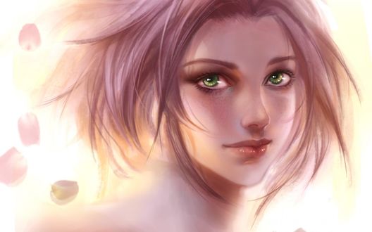 Обои на рабочий стол Sakura Haruno / Сакура Харуно из аниме Naruto / Наруто, by RikaMello