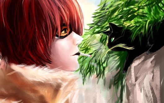Обои на рабочий стол Мэйл Дживас / Mail Jeevas из аниме Тетрадь смерти / Death Note, by Rikamello
