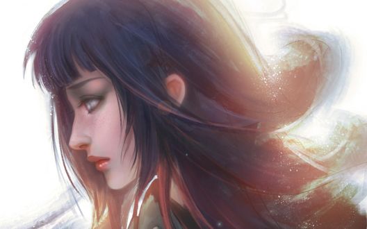 Обои на рабочий стол Hinata Hyuga / Хината Хьюга из аниме Наруто / Naruto, by RikaMello