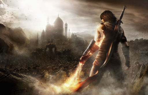 Обои на рабочий стол Принц Персии против армии песка / Prince of Persia Against The Sand Army