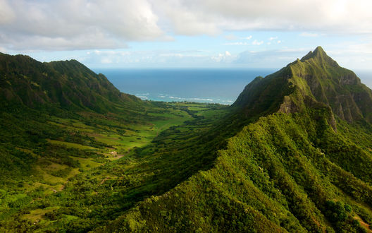 Обои на рабочий стол Долина Oahu / Оаху, Гавайи