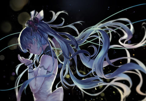 Обои на рабочий стол Vocaloid Hatsune Miku / Вокалоид Хатсунэ Мику, by Azoth