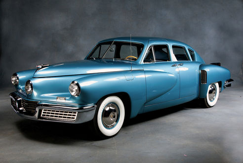 Обои на рабочий стол Автомобиль 1948 Tucker 48 - Голубая кровь американский полноразмерный автомобиль, выпускавшийся Tucker Corporation в 1948 году