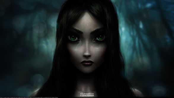 Обои на рабочий стол Alice / Алиса из игры American McGees Alice: Madness Returns, by OmriKoresh