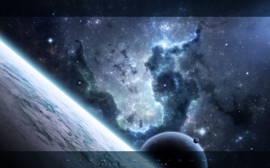 Обои на рабочий стол Туманный космос и неизведанные планеты, by Event Horizon