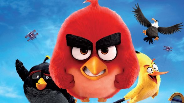 Обои на рабочий стол Angry Birds - постер мультфильма