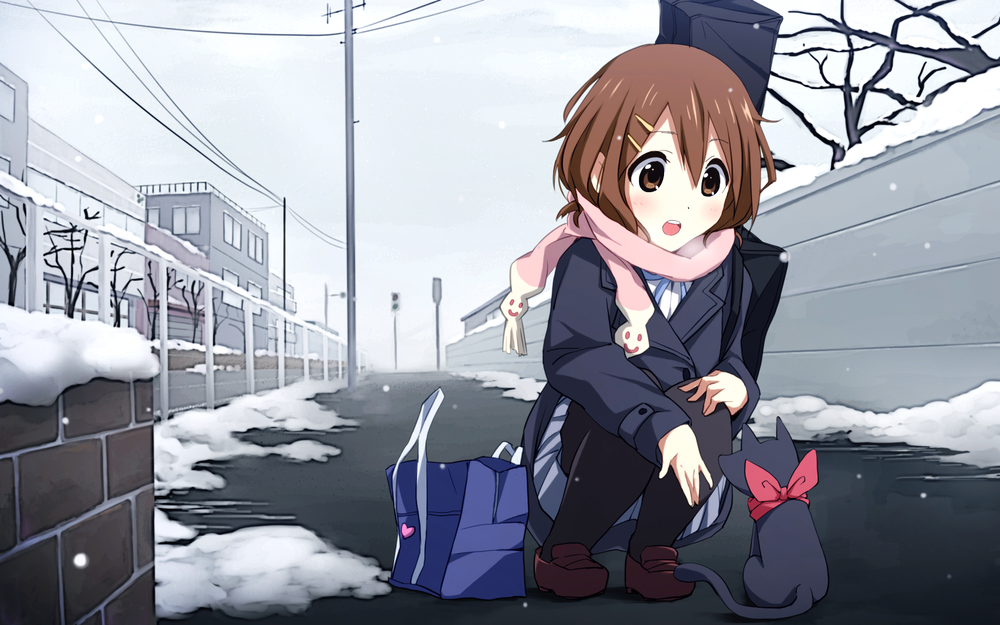 Обои для рабочего стола Юи Хирасава / Yui Hirasawa из аниме Кэйон! / K-On!