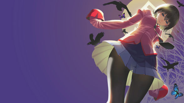 Обои на рабочий стол Оги Оcино / Ougi Oshino из аниме История финала / Owarimonogatari (monogatari series) by MadYY