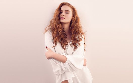 Обои на рабочий стол Sofia Terner / София Тернер английская актриса