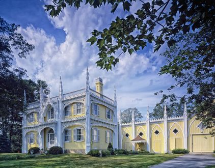 Обои на рабочий стол Kennebunk, Main, Famous The Wedding Cake Home / Кеннебанк, Мэн, Дом свадебного торта