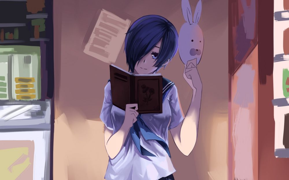 Обои для рабочего стола Киришима Тока / Kirishima Touka из аниме Tokyo Ghoul / Токийский Гуль