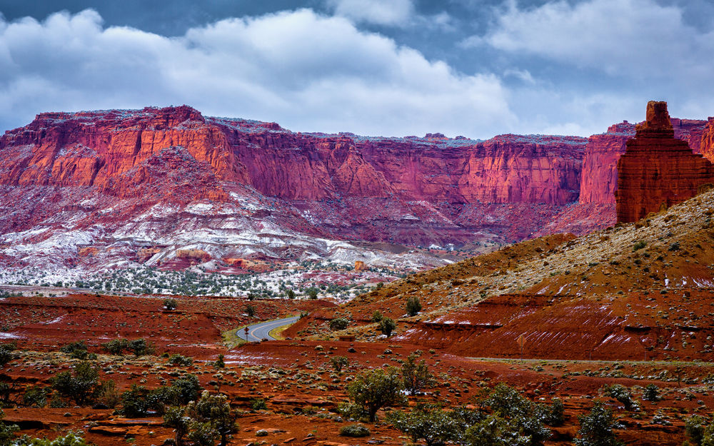 Обои для рабочего стола Grand Canyon National Park, Arizona / Большой Каньон, Аризона, заповедник, живописный вид