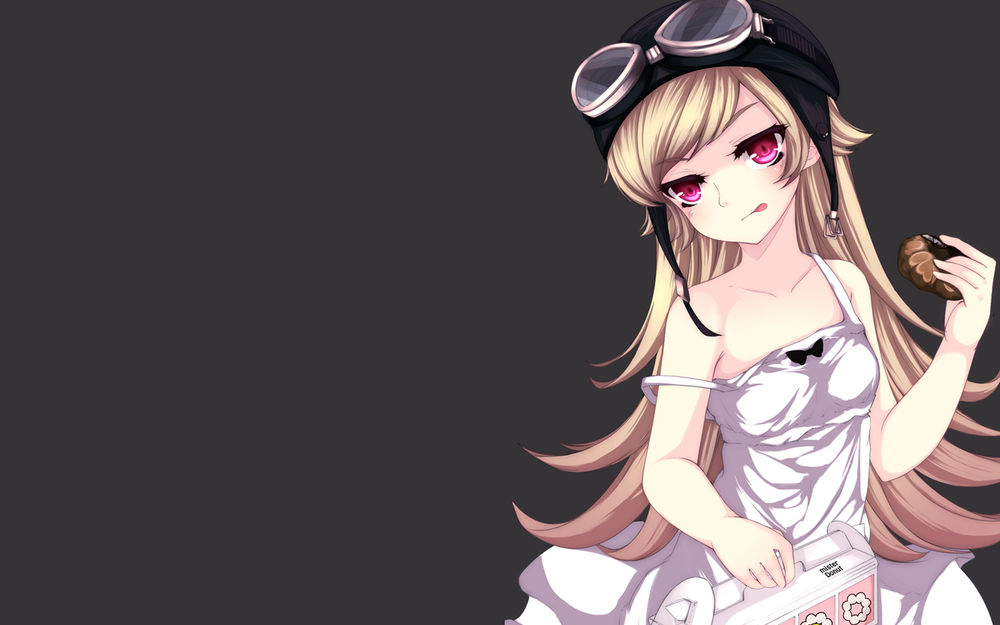 Обои для рабочего стола Oshino Shinobu / Синобу Осино из аниме Bakemonogatari / Истории монстров