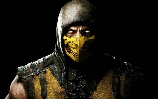 Обои на рабочий стол Популярный персонаж серии игр Mortal Kombat Скорпион / Scorpion