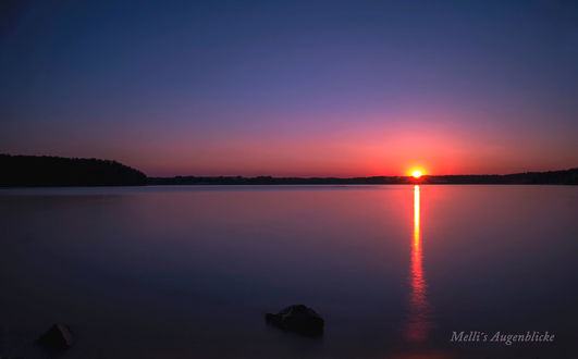 Обои на рабочий стол Розовый закат, Steinberger See, Bavaria, Germany / Штейнбергер, Бавария, Германия, фотограф Melanie Martinu