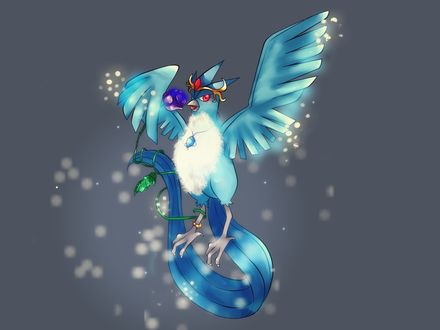 Обои на рабочий стол Articuno / Артикуно из аниме Pokemon / Покемон