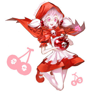 Обои на рабочий стол Cherry Cookie / Черри Куки из игры Cookie Run, art by Pixiv Id 3759497