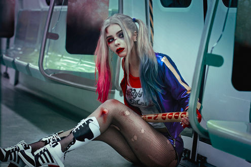 Обои на рабочий стол Косплей Harley Quinn / Харли Квинн
