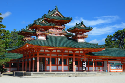 Обои на рабочий стол Буддийский храм в Киото / Kyoto, Япония / Japan