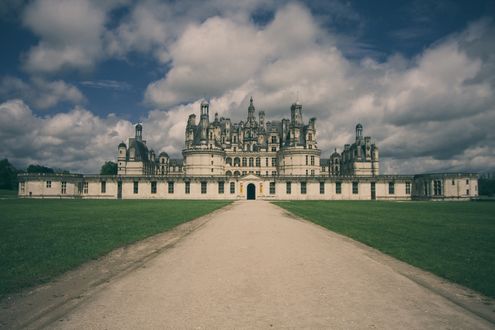 Обои на рабочий стол Château de Chambord, France / Замок Шамбор, Франция, один из замков Луары