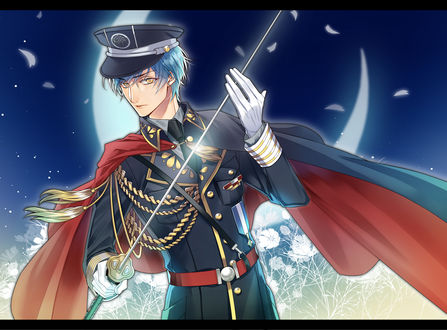 Обои на рабочий стол Ichigo Hitofuri / Ичиго Хитофури из игры Touken Ranbu, art by Pixiv Id 2714025