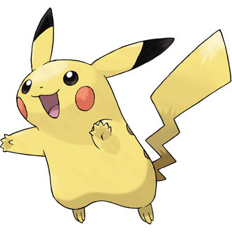Обои на рабочий стол Пикачу / Pikachu из аниме Покемон / Pokemon, by Sugimori Ken