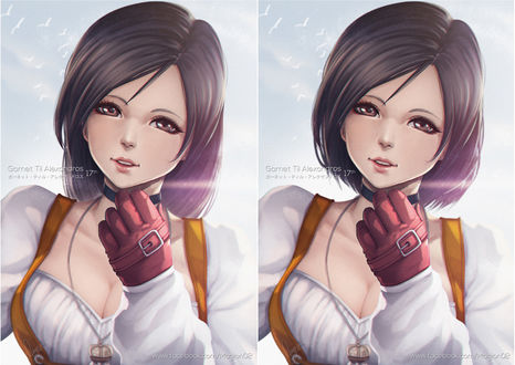 Обои на рабочий стол Garnet Til Alexandros XVII / Гарнет Тил Александрос XVII из игры Final Fantasy IX / Последняя Фантазия IX, art by Magion02