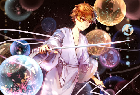Обои на рабочий стол Yukine / Юкине из аниме Noragami / Норагами / Бездомный Бог, art by Pixiv Id 3909959