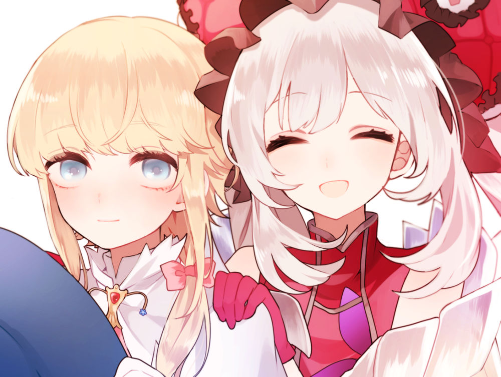 Обои для рабочего стола Saber / Сейбер и Rider / Райдер из игры Fate / Grand Order, art by Pixiv Id 4758050