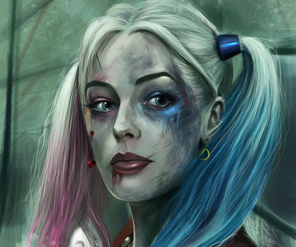 Обои для рабочего стола Harley Quinn / Харли Квинн, by Ya&;ar VURDEM