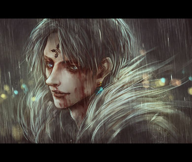 Обои на рабочий стол Chrollo Lucifer / Кролло Люцифер из аниме Hunter x Hunter / Хантер x Хантер, by NanFe