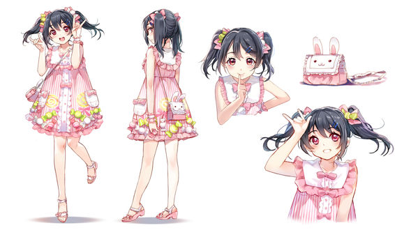 Обои на рабочий стол Yazawa Niko / Язава Нико из аниме Love Live!/Живая Любовь, art by Sheska Xue