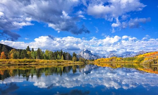 Обои на рабочий стол Grand Teton / Гранд-Титон национальный парк США