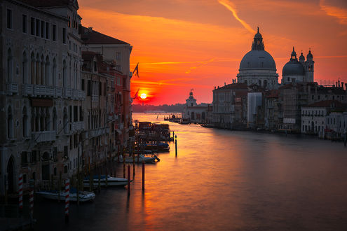 Обои на рабочий стол Восход солнца в Venice / Венеции, by StevenDavisPhoto