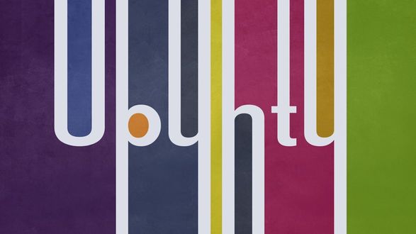 Обои на рабочий стол Логотип ОС Ubuntu