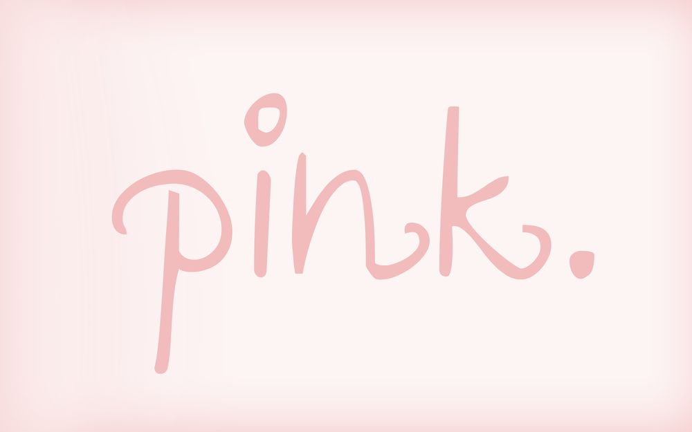 Обои для рабочего стола Надпись Pink. / Розовый на розовом фоне