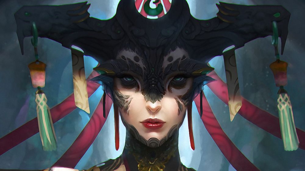 Обои для рабочего стола Фантастическая девушка с другой планеты, by Tony Yin