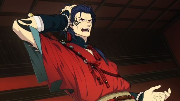 Обои на рабочий стол Koujaku сильно раздражен, аниме DRAMAtical murder / Драматическое убийство, art by Hoyarara