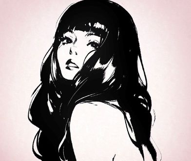 Обои на рабочий стол Девушка с длинными волосами, by Kuvshinov Ilya